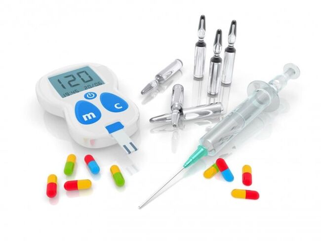 Įvairūs narkotikai diabeto gydymui